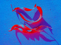 Tjaša Iris, SACRED CALIGRAPHY TELLING STORY OF THE SEA, 120 x 160 cm, 2022