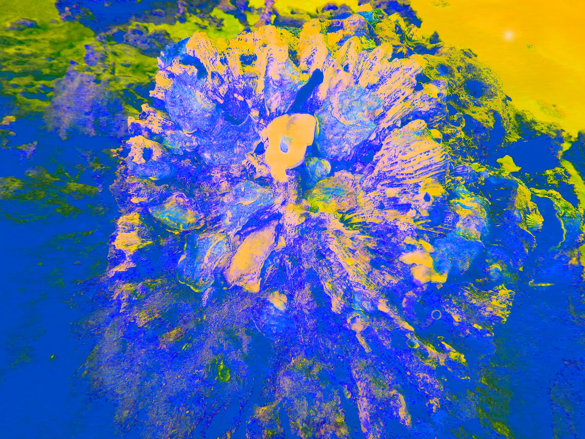 Tjasa Iris, SQUARE FLOWER, 4, 120 x 160 cm, 2023